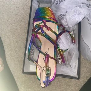 Brand new multicolor heels